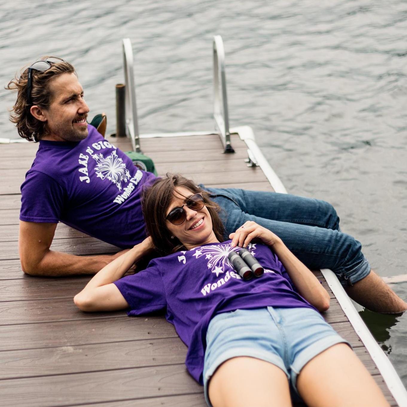 Lounging on Deep Creek Lake in western Maryland (near Abby's hometown)