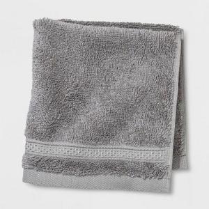 Perfectcly Soft Solid Washcloth Jet Gray - Opalhouse™