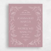 Pink Wedding Save the Date - Gaspard Portrait