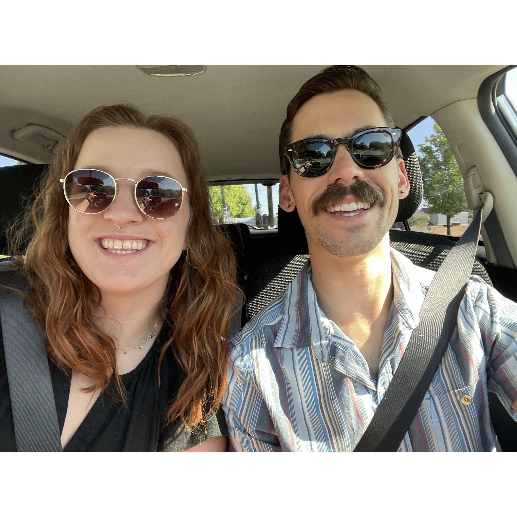 On our way to look at our first venue (and the one we ended up booking)