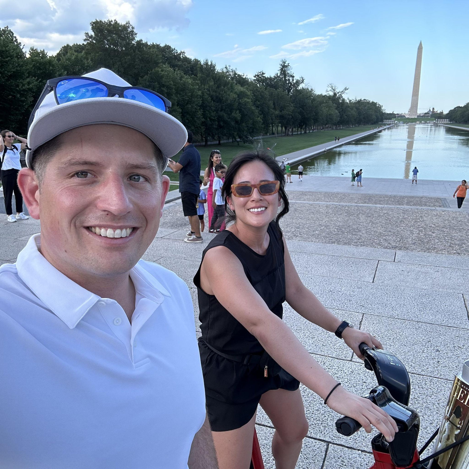 Enjoying the sights at the National Mall.
