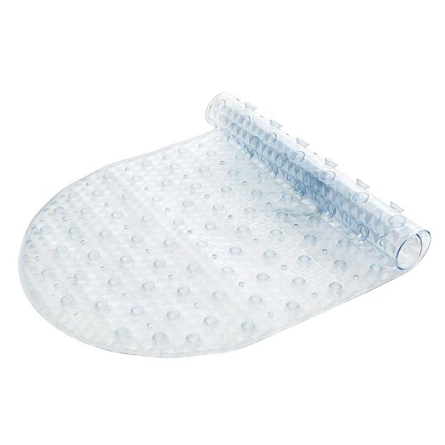 Bath Bliss Diamond 16" x 27" Mildew-Proof Bath Mat in Clear