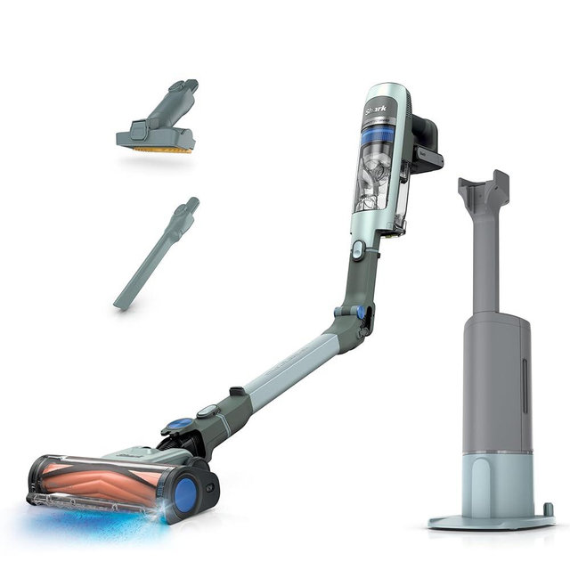 Shark PowerDetect Speed Plus Clean & Empty | Cordless Stick Vacuum Cleaner with Auto-Empty | Lightweight | Exclusive Pet Hair Accessories | Carpet, Hard Floors | 60-Min Runtime | Frosted Sage | IA3243