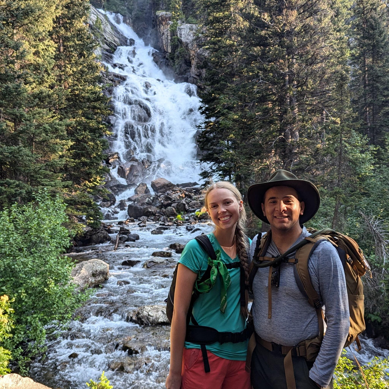 Hidden Falls in Grand Teton