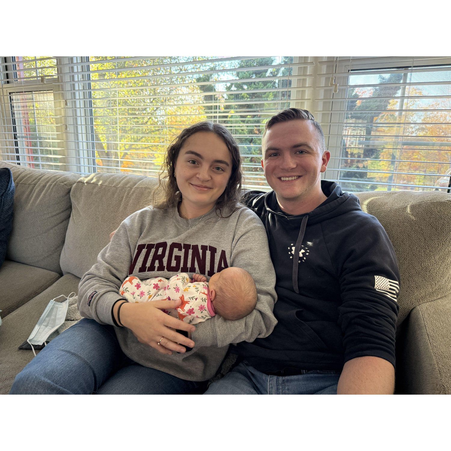Meeting our niece for the first time!
