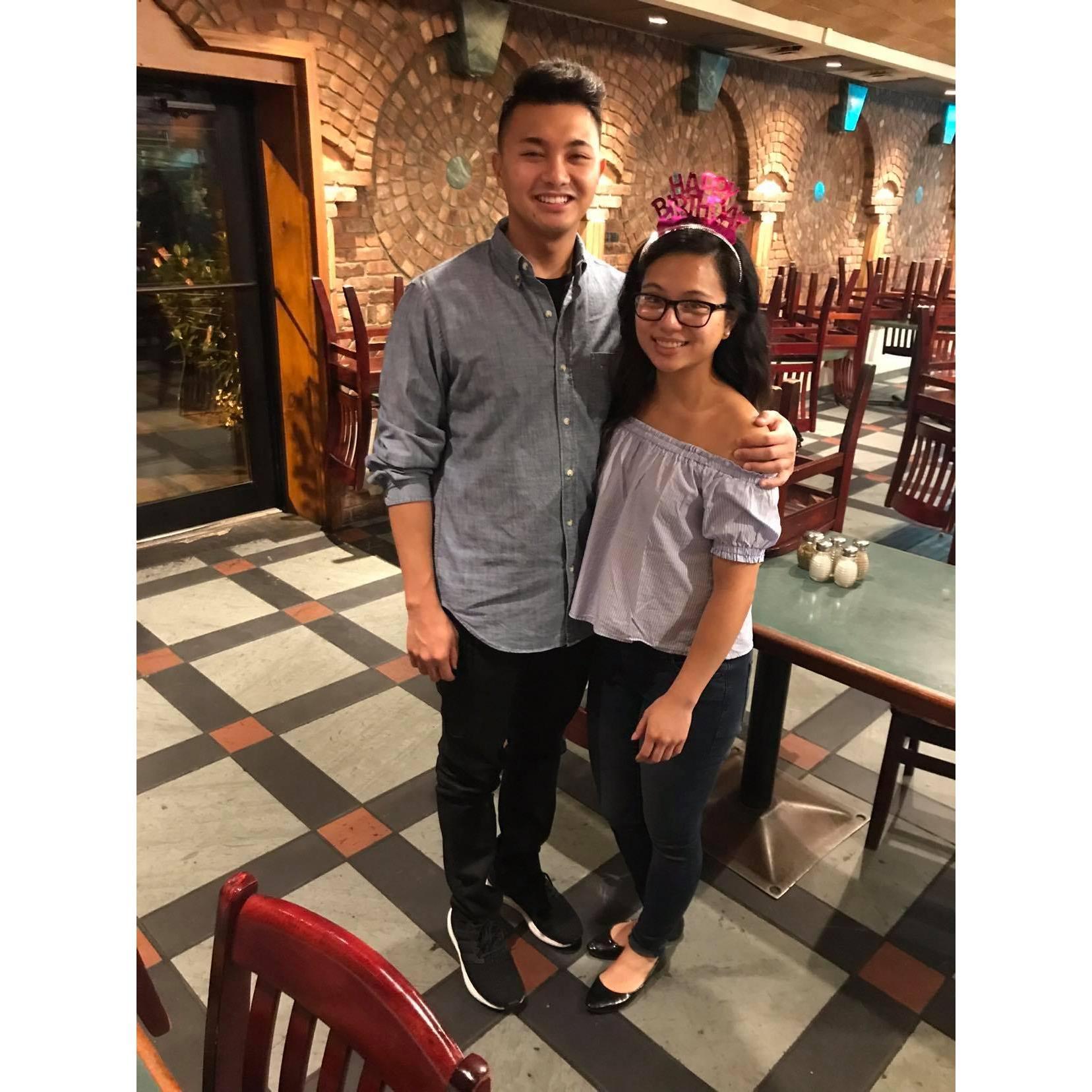 10/5/18 - Celebrating Kathryn's 29th birthday at Umbertos