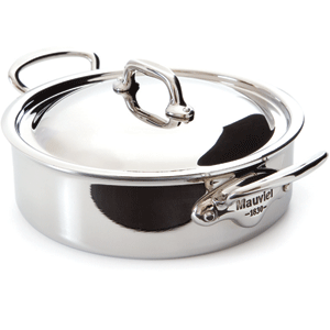 Mauviel Mcook Stainless Rondeau With Lid