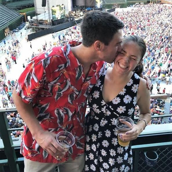 Wasting away again at the Jimmy Buffet concert.