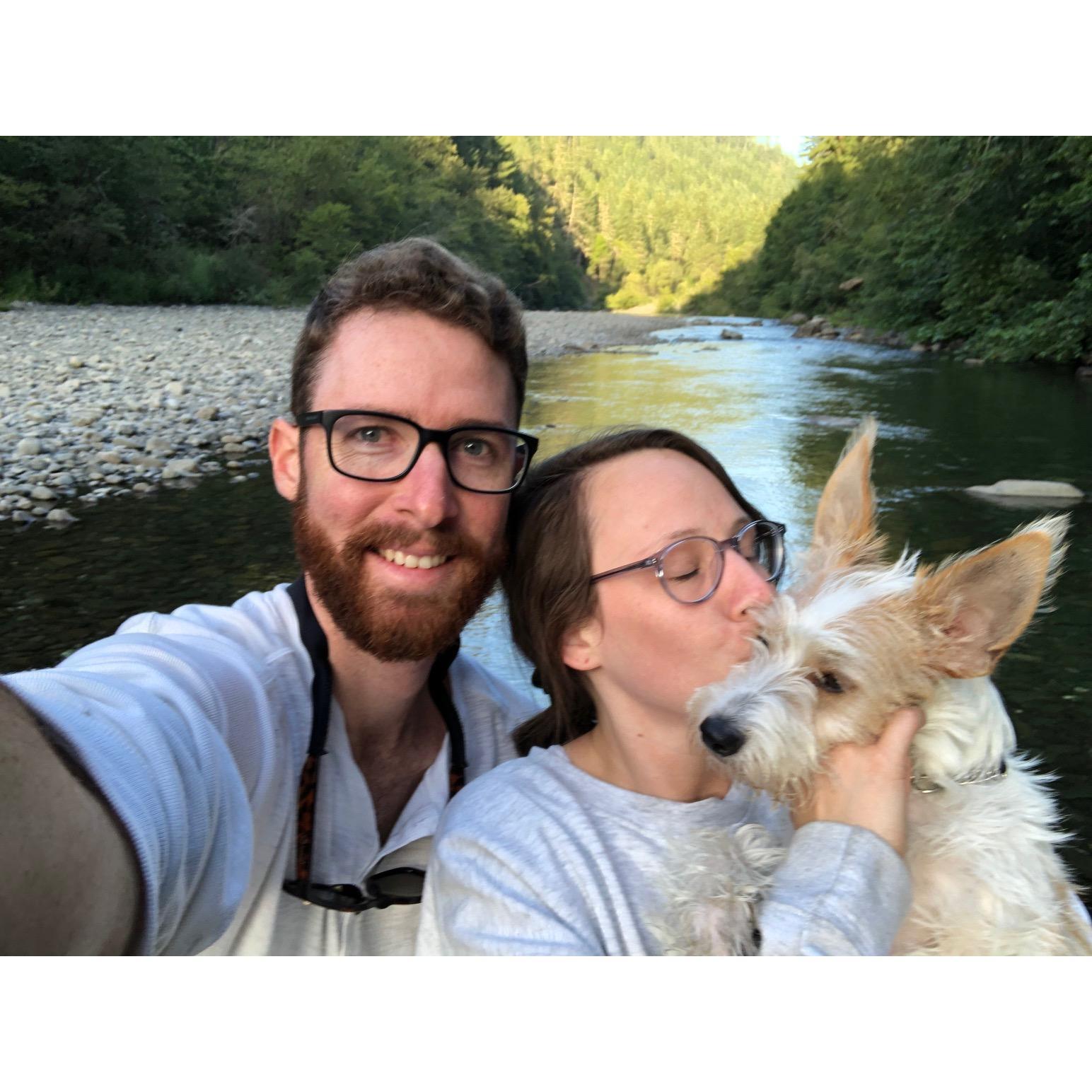 Our first family road trip. Our campsite at Grizzly Greek was perfect!