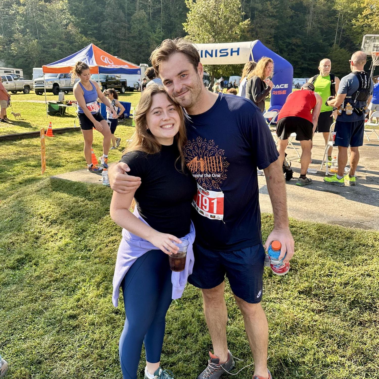 Nate and his brothers had just ran the Rugged Red Half Marathon