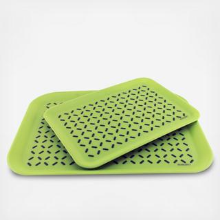 Cook&Co 2-Piece Anti-Slip Serving Tray Set