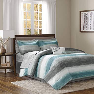 Madison Park Saben Comforter and Cotton Sheet Set