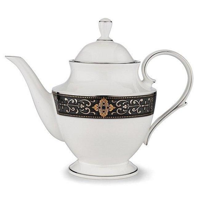 LenoxVintage Jewel Bone China Teapot