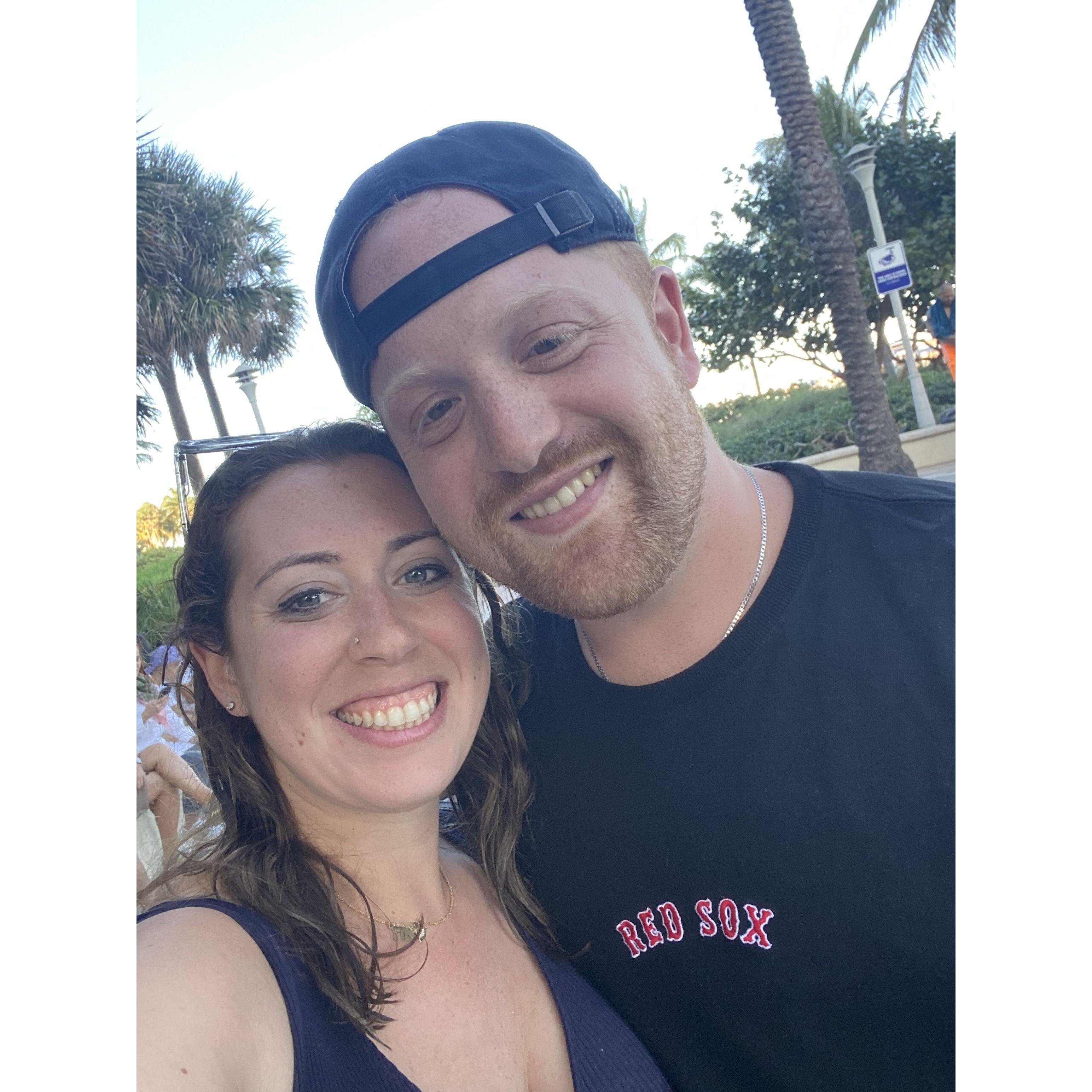 Our first time visiting Miami Beach together!