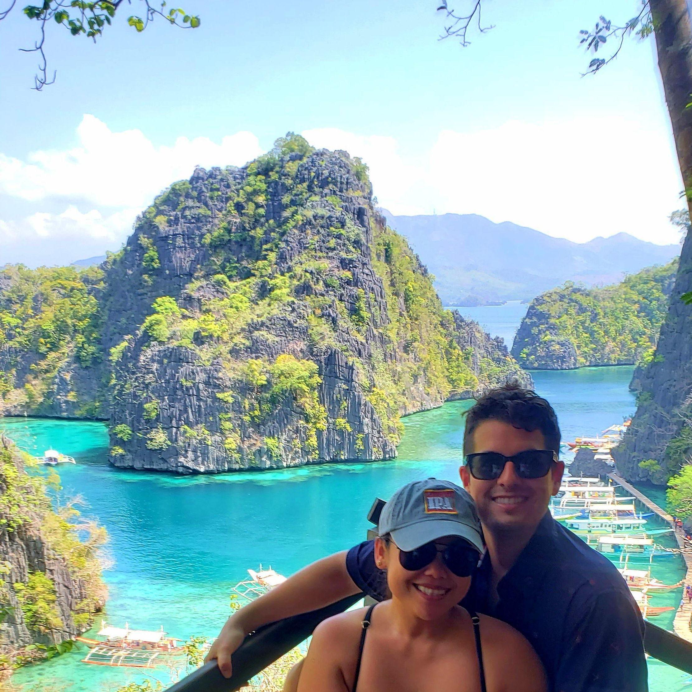 Us enjoying the views of Coron, Palawan, Philippines