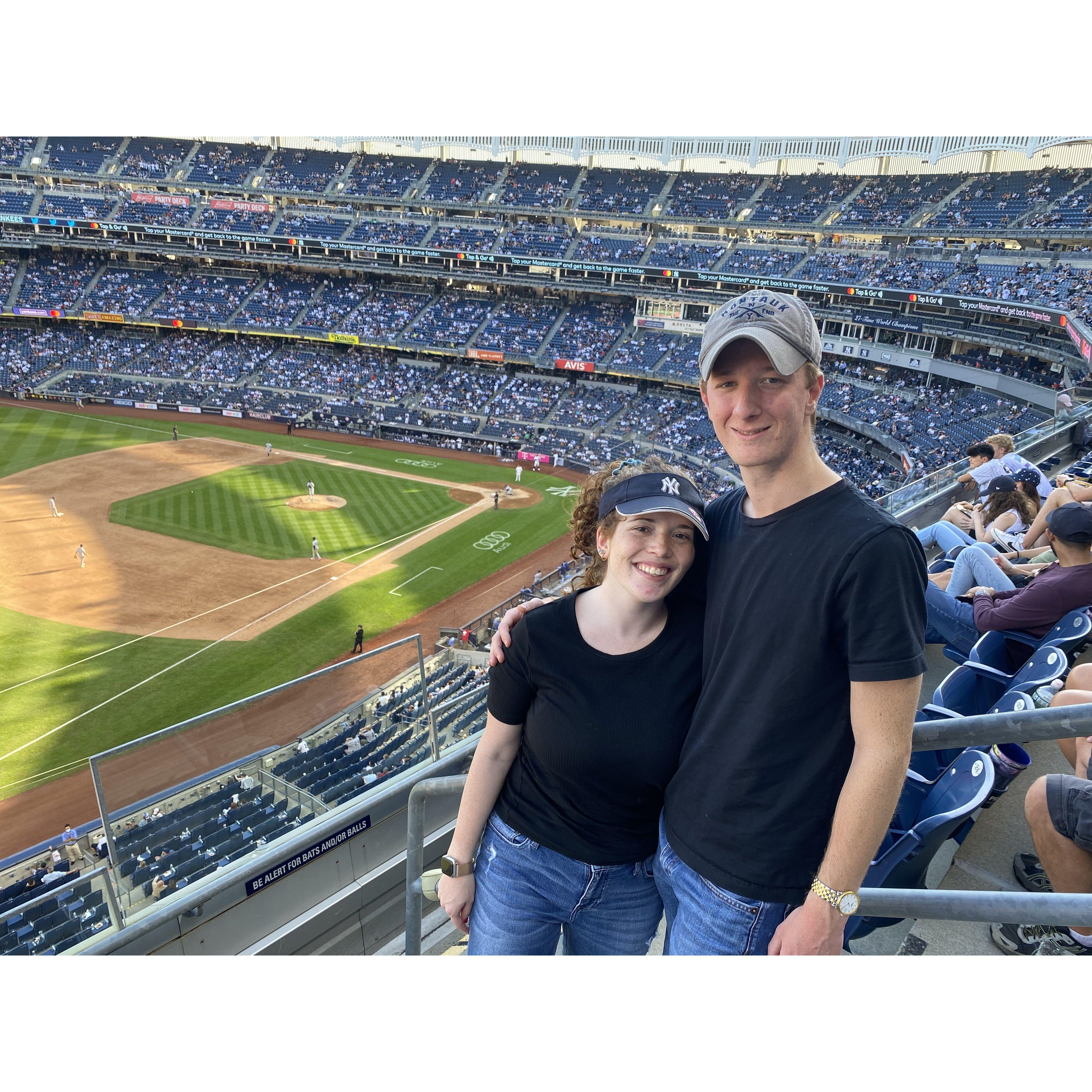 Our first Yankee game