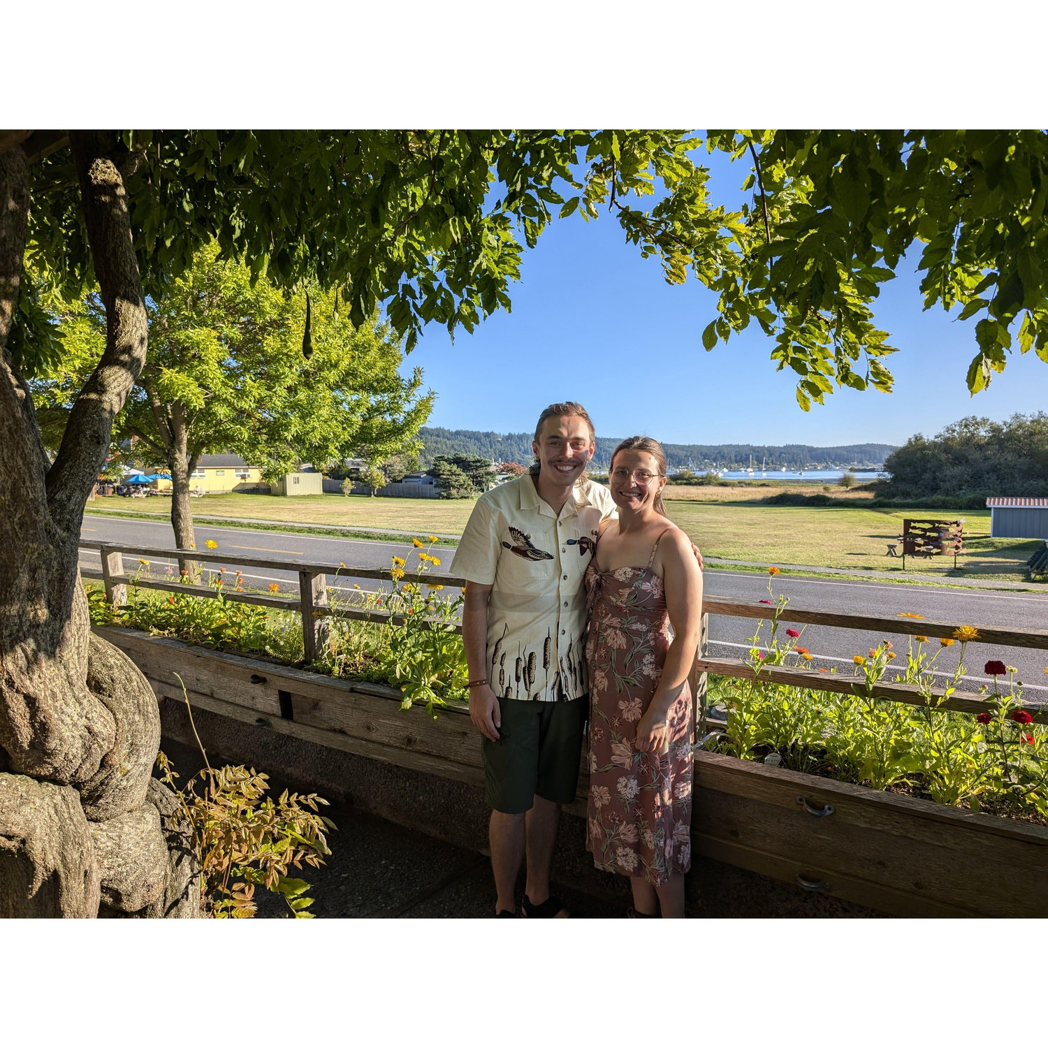 in Lopez Island, right after Keith proposed ♥