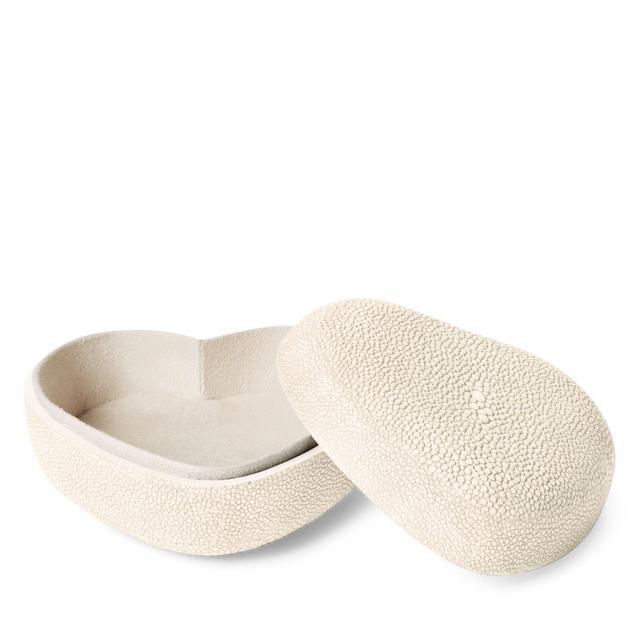 AERIN Shagreen Heart Box