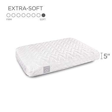 Tempur-Pedic TEMPUR Cloud Pillow, Extra Soft Support, Adaptable Comfort Washable Cover, Assembled in the USA, 5 YR Warranty, Standard, White