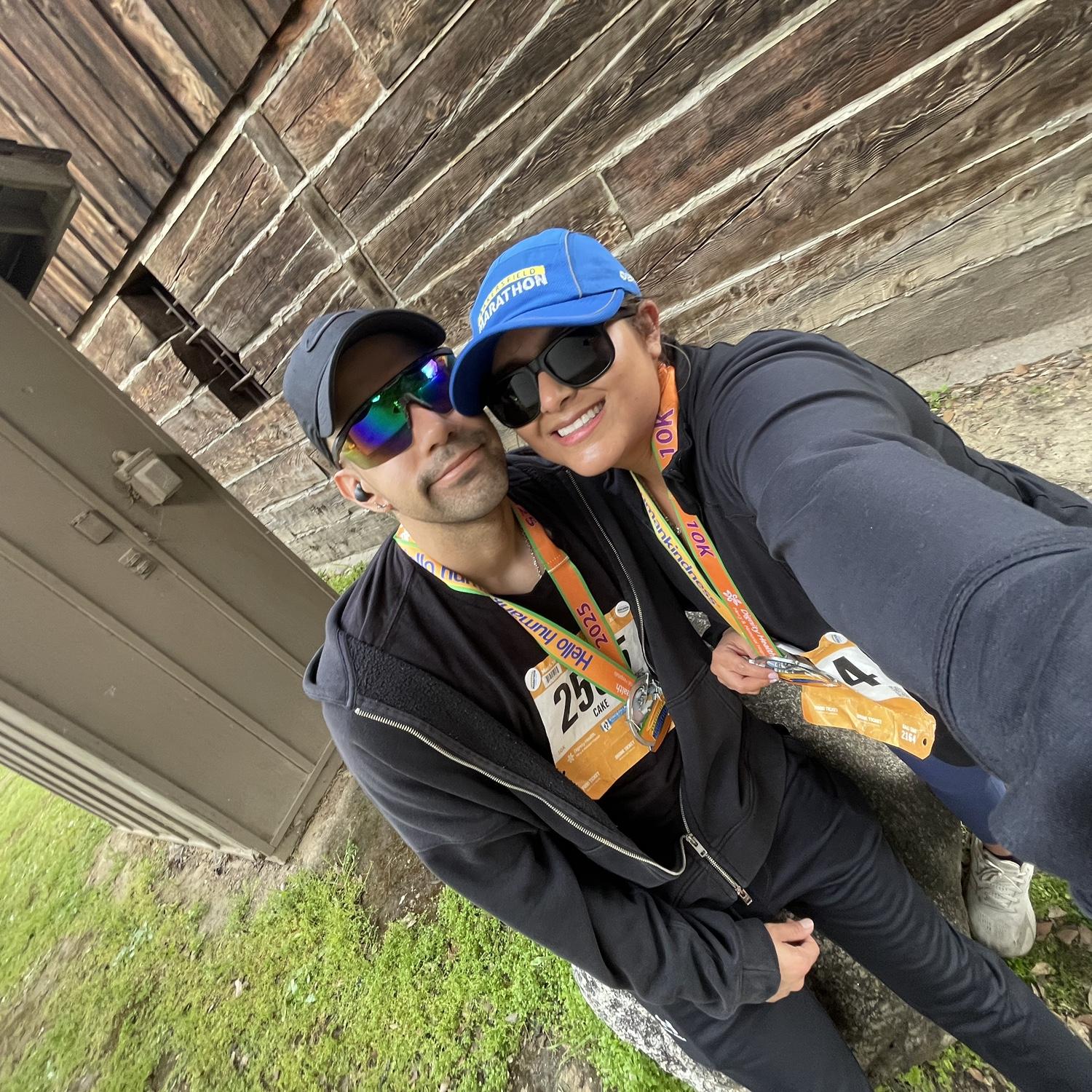 we ran our first 10k together.