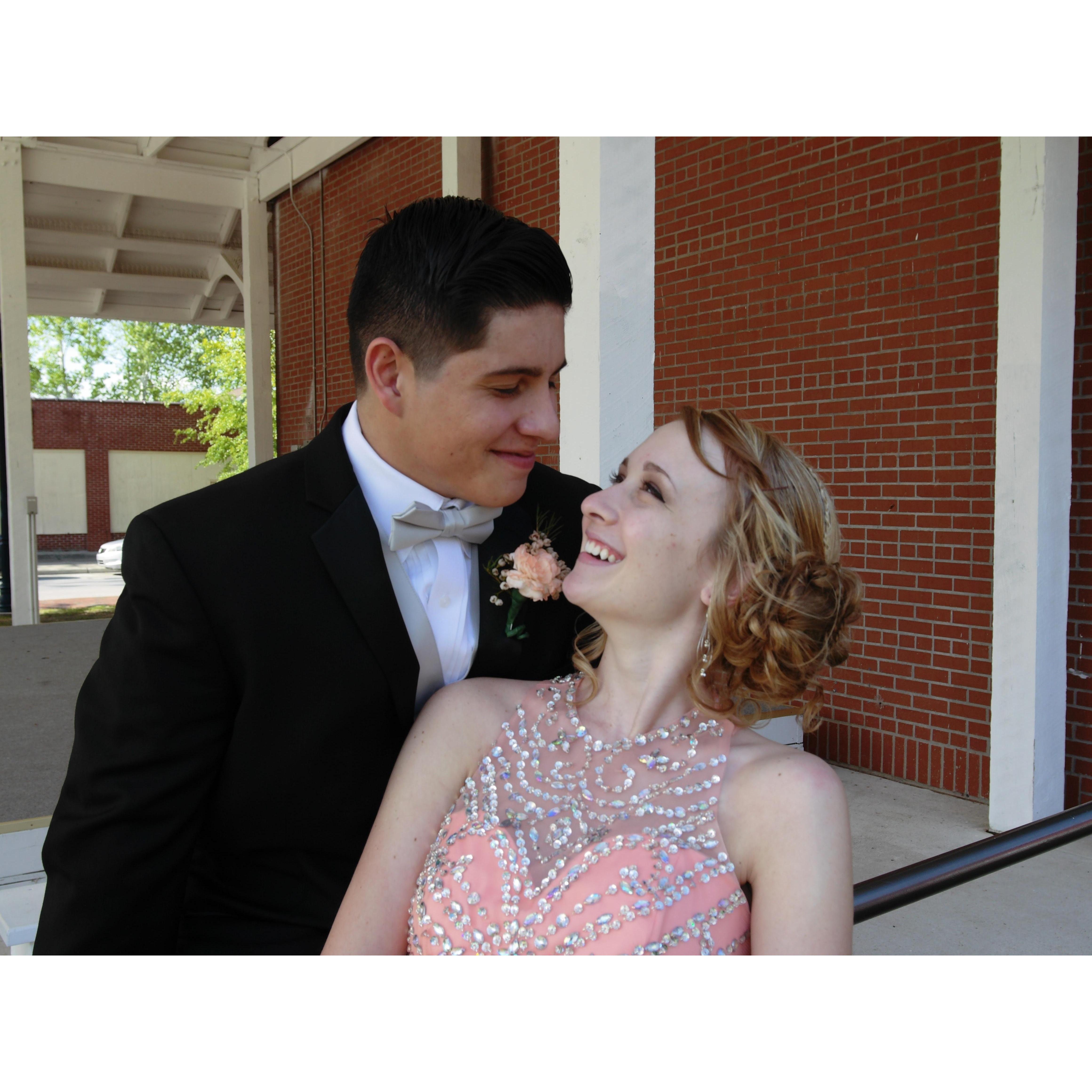 Megan's senior prom, 2015