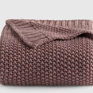 Cotton Fisherman Throw in Fig