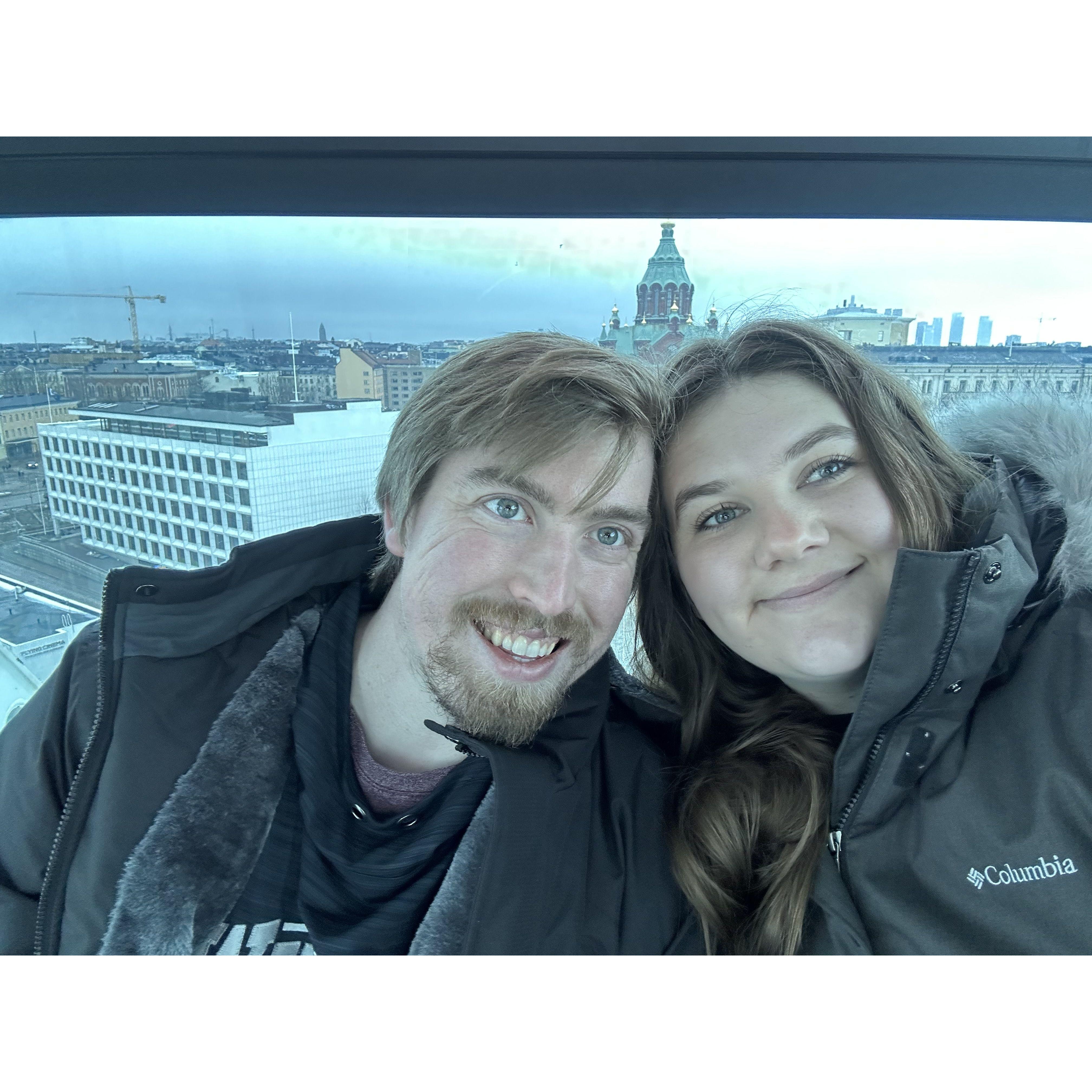 Here we are in Helsinki, Finland