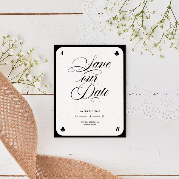 Zola Save The Dates - Hearts Classic