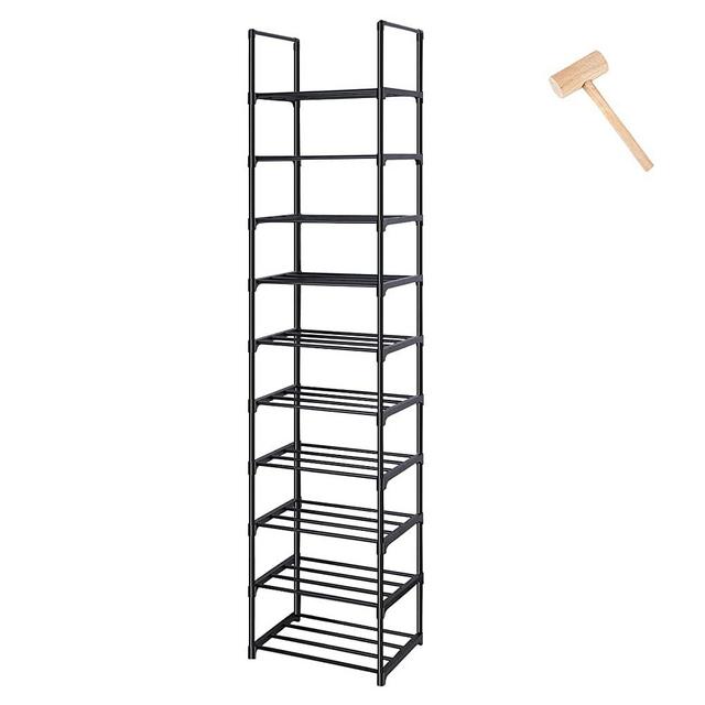 Shoe Rack, Sturdy Metal Shoe Rack Organizer,Narrow Shoe Rack,Shoe Racks for Closets,Shoes Rack,Shoe Stand,Shoe Shelf