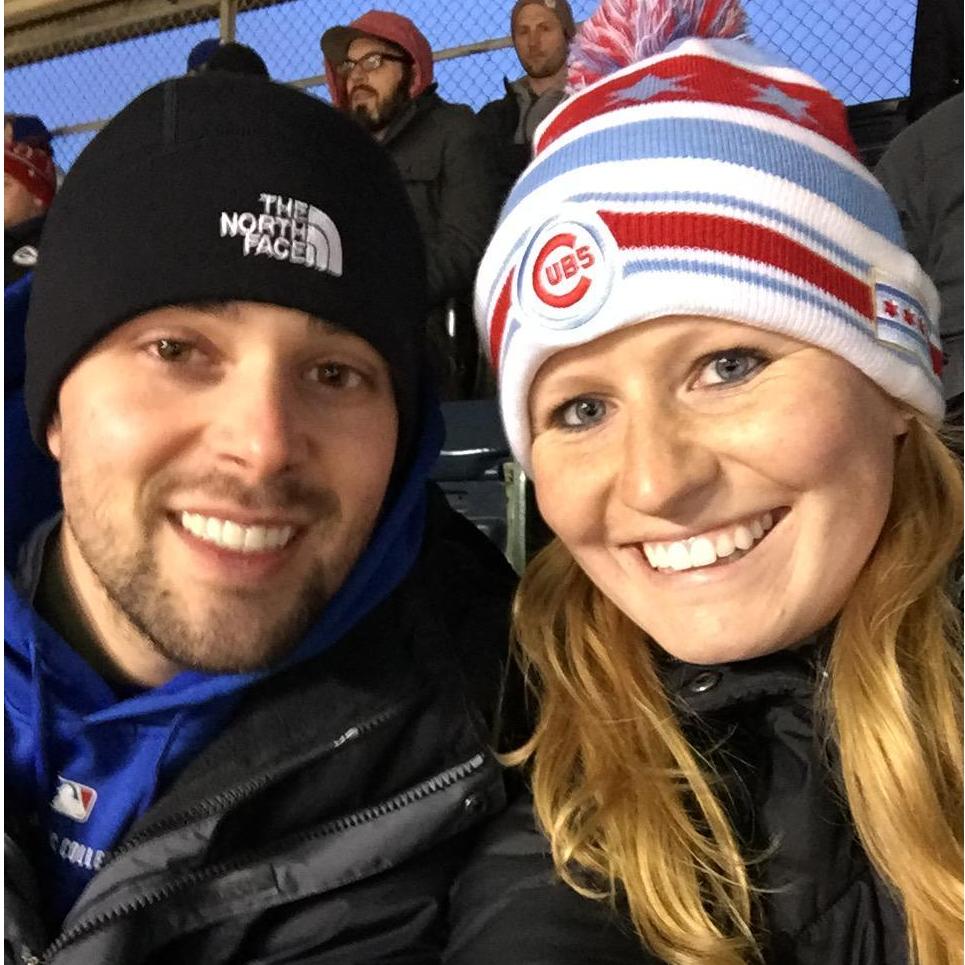 one of many Cubs games we've been to together