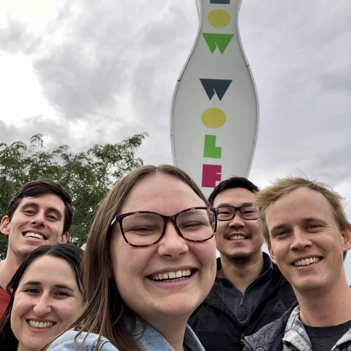 Celebrating Christiaan's birthday in Santa Fe at Meow Wolf!