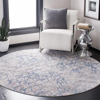 Amelia Diamond Round Area Rug