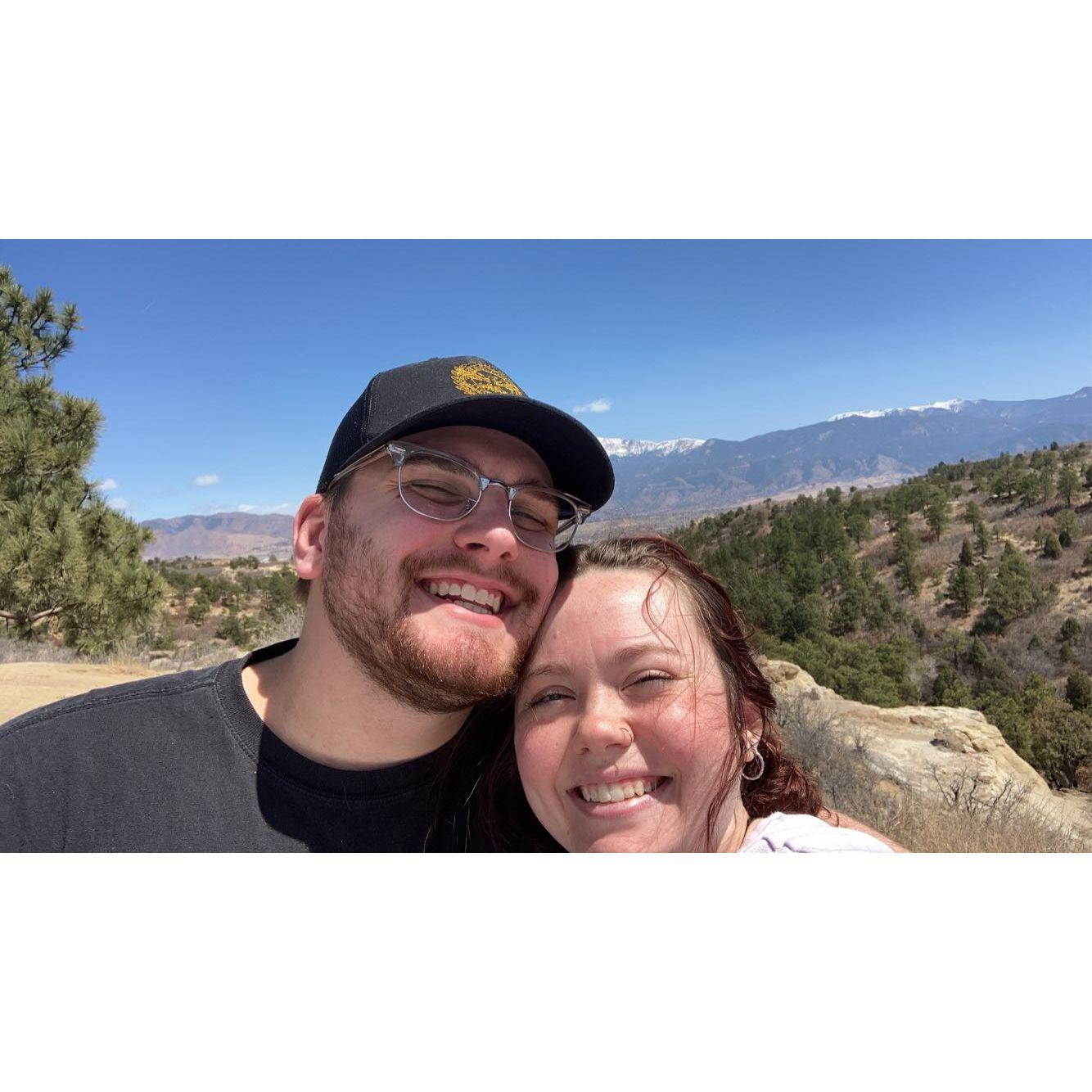 We celebrated our one-year anniversary hiking in Palmer Park