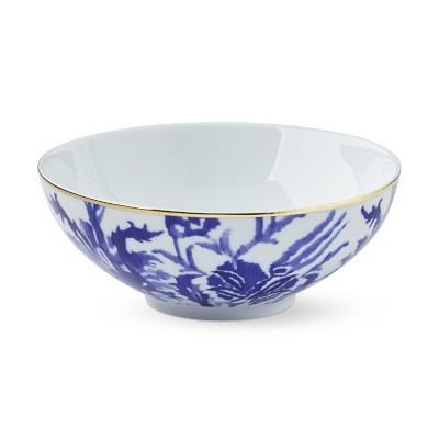 Ikat Pasta Bowls, Blue & White