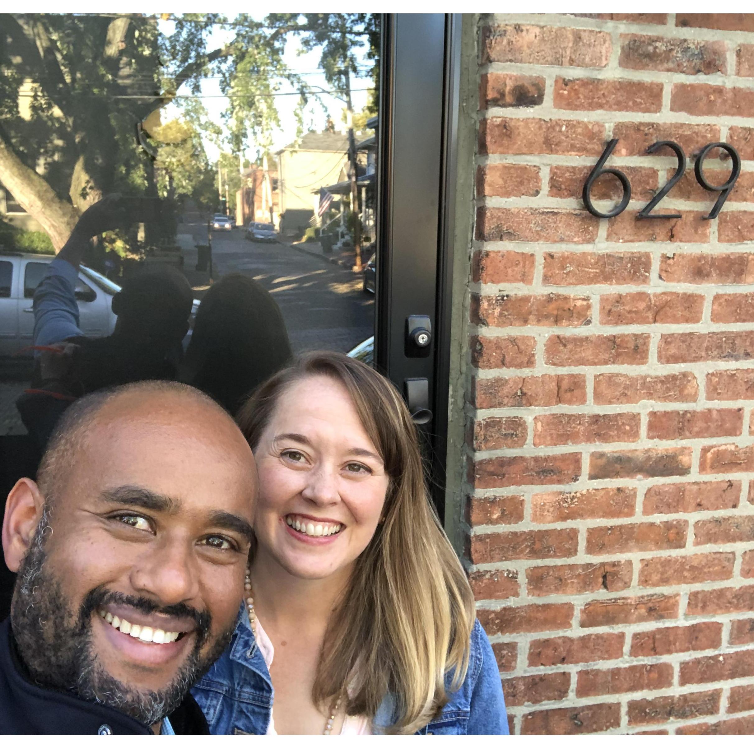 This is the day we became first-time homeowners.
