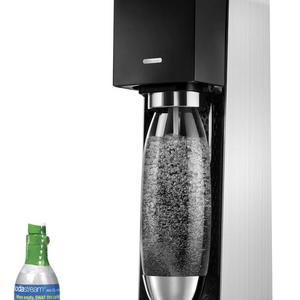 SodaStream Power Metal Sparkling Water Maker Starter Kit, Black