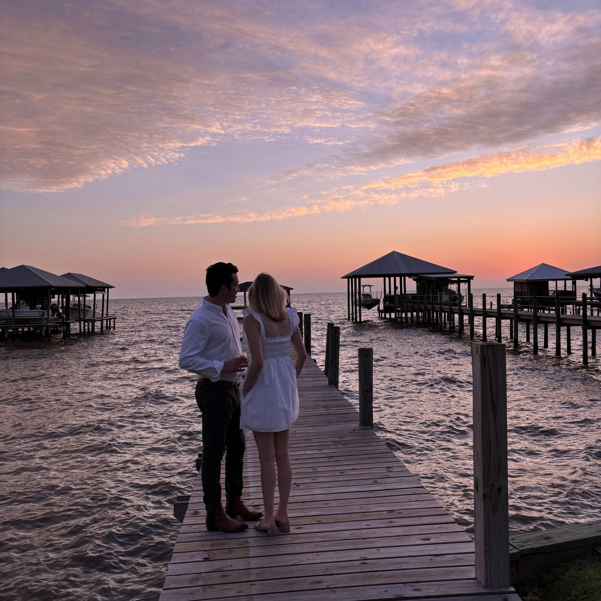 2024 - Sunset at Mobile Bay with friends