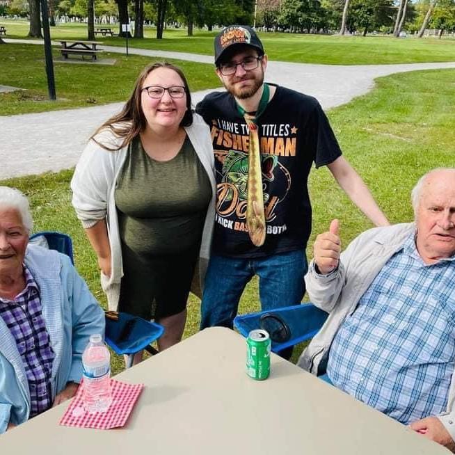 At our daughter’s baby shower!