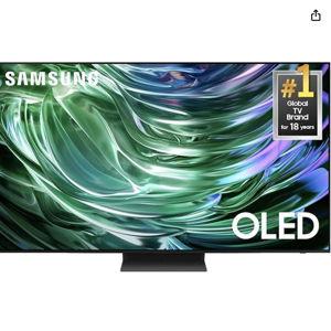 SAMSUNG 65-Inch Class OLED 4K S90D Series HDR+ Smart TV w/Dolby Atmos, Object Tracking Sound Lite, Motion Xcelerator, Real Depth Enhancer, 4K AI Upscaling, Alexa Built-in (QN65S90D, 2024 Model)