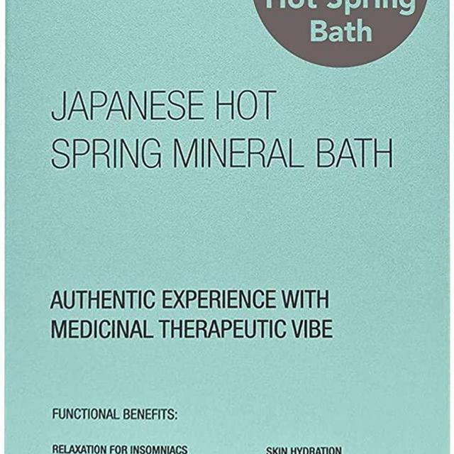 Onsen Japanese Hot-Spring Bath Minerals A Perfect Way to Hydrate and Soothe Your Body Soak in Green Bamboo Extract, Pagoda Tree Flower Enzymes, and More, Unwind, Relaxation, Improve Sleep (1 Count)
