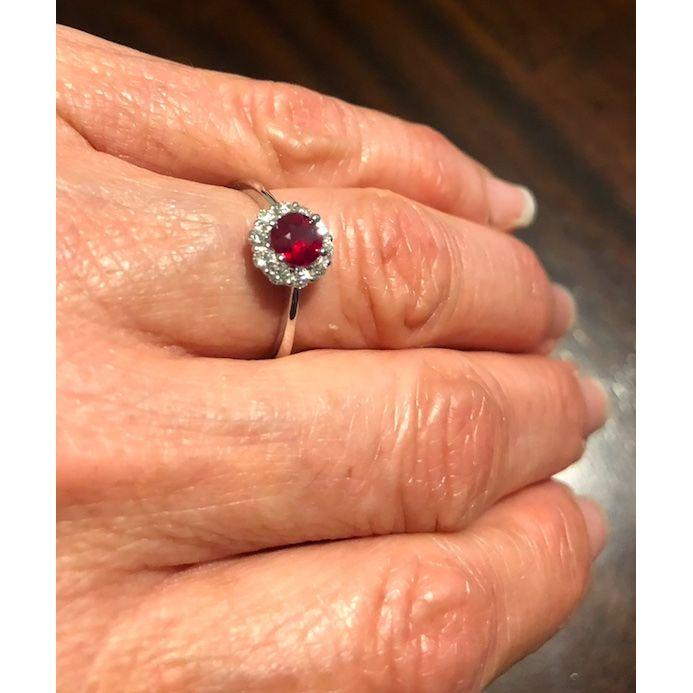 Del gave me a promise ring first, then after a month, he proposed.