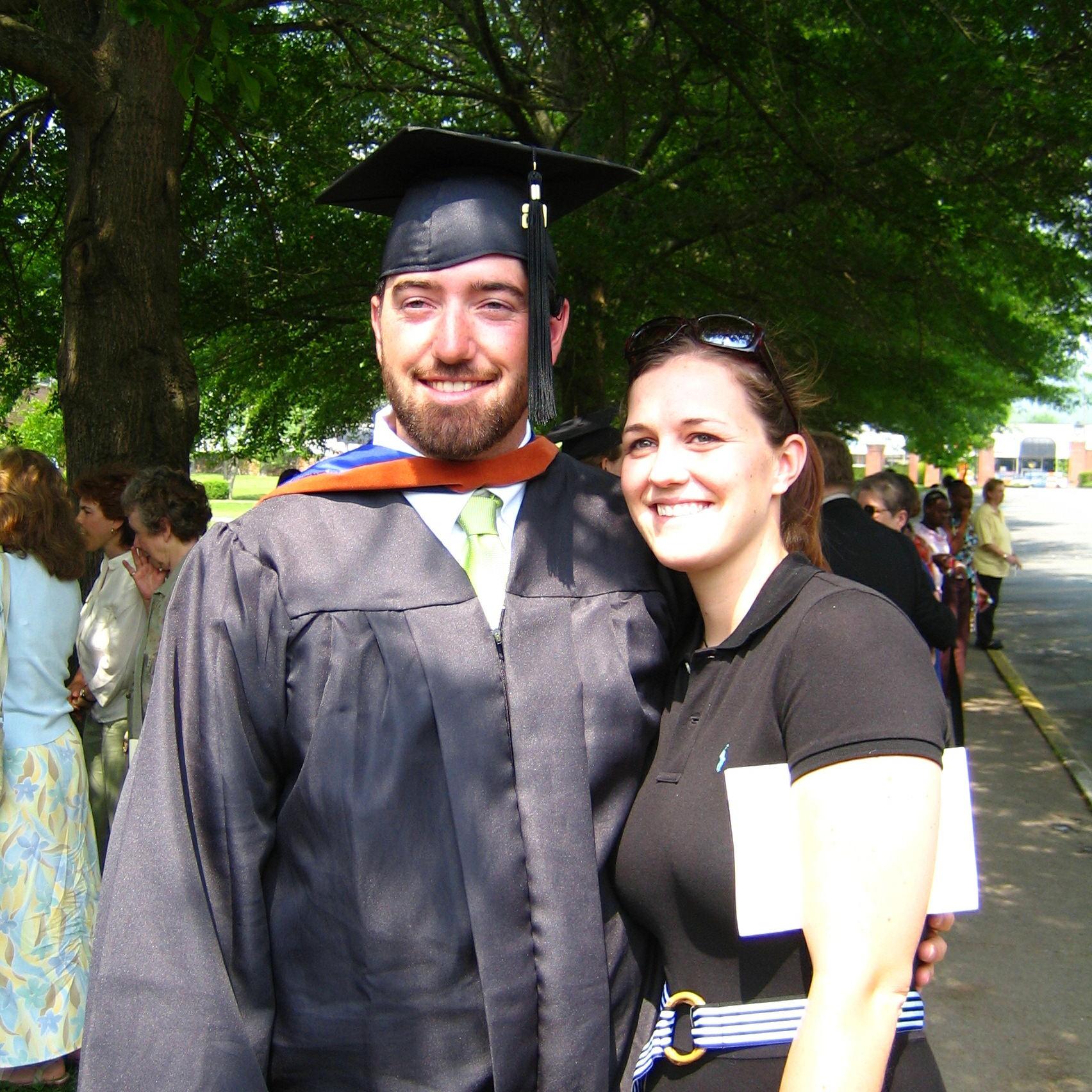Andy's graduation from Brevard College, 2005