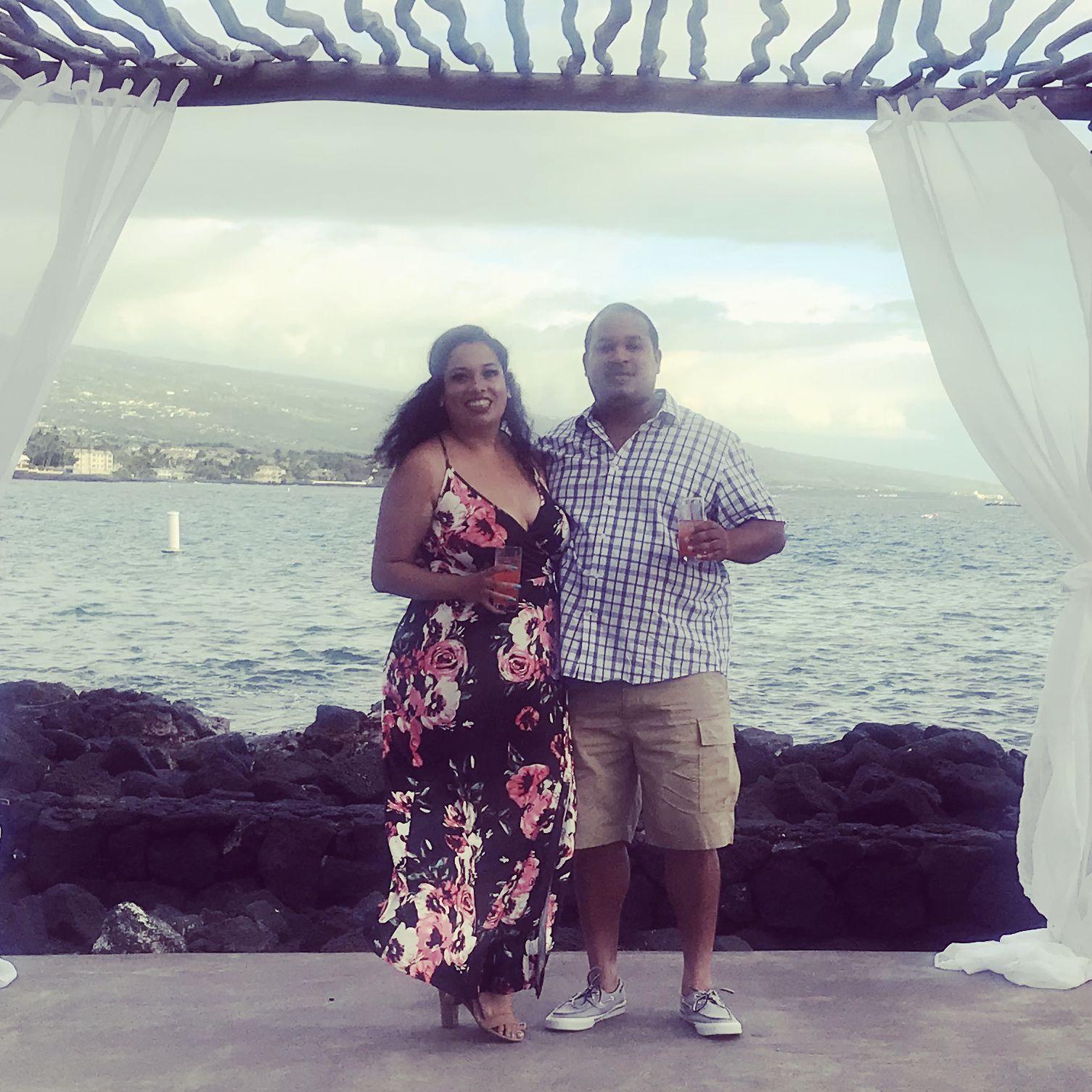 Our first wedding together in Hawaii