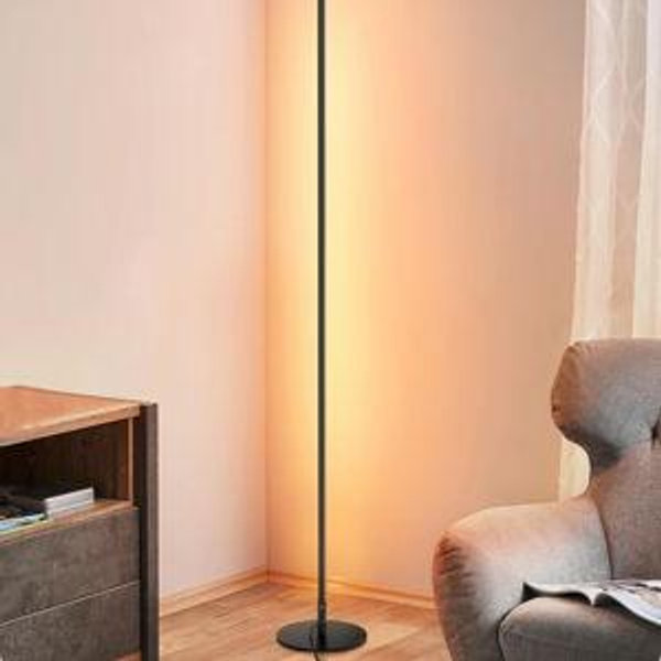 Govee RGBIC Floor Lamp Basic, LED Corner Lamp Compatible with SmartThings, Alexa, and Matter, Smart Modern Floor Lamp with Music Sync and 16 Million DIY Colors, Standing Lamp for Bedroom Living Room