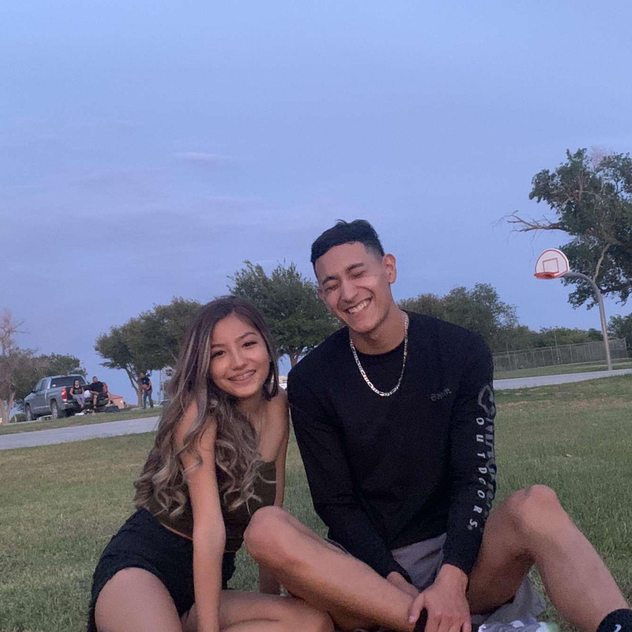 Our first photo together