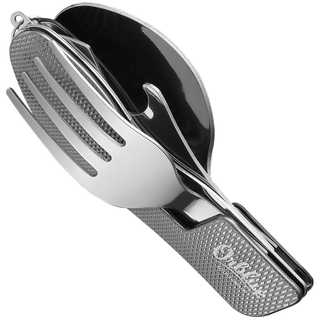 4-in-1 Camping Utensils, Pocket Stainless Steel Flatware (2-pack)