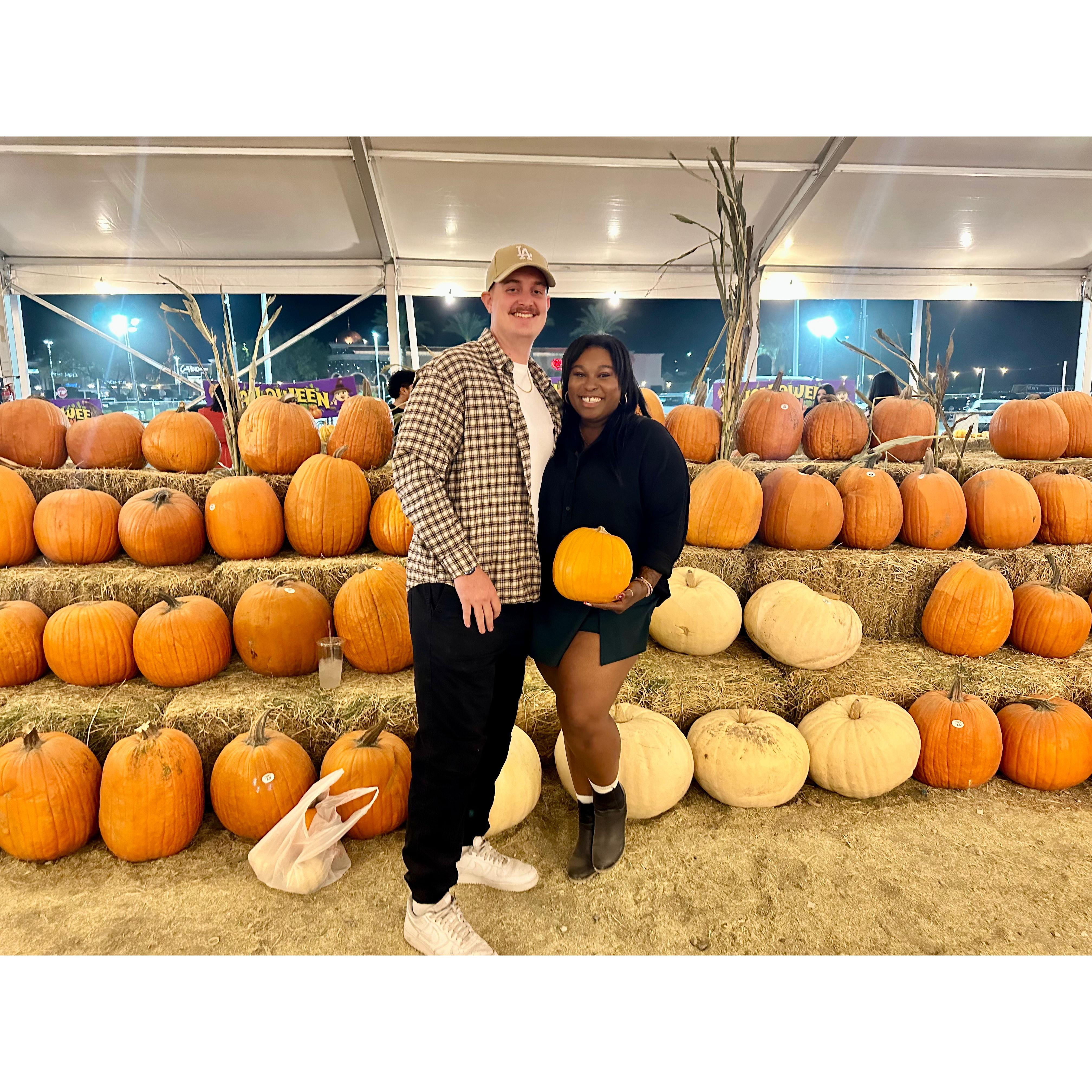 Our first pumpkin patch