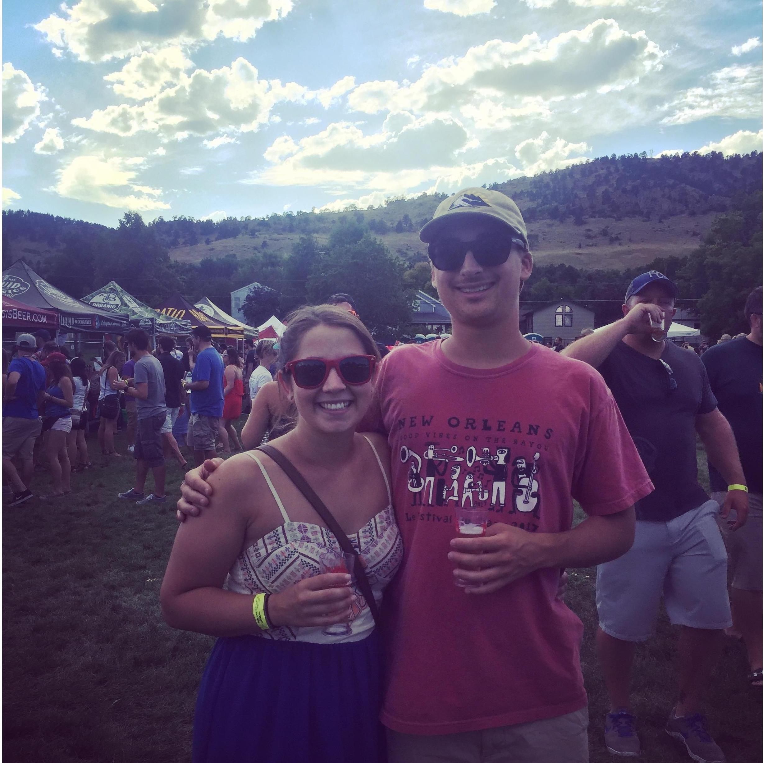 Enjoying local beer and loving Boulder, Colorado
August, 2017