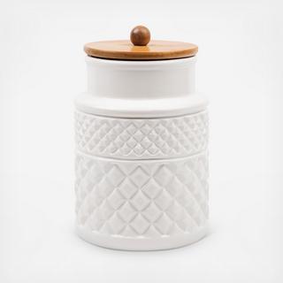 Round Facet Emboss Canister