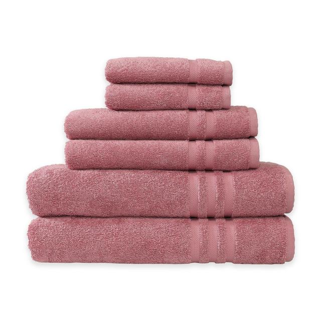 Linum Home Textiles Denzi 6-Piece Towel Set in Tea Rose